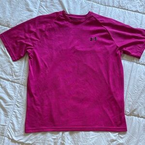 Under Armour Men's Bright Pink Short Sleeve Tee
